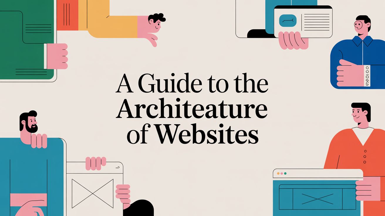 Diagram showing the architecture of websites for effective web design.