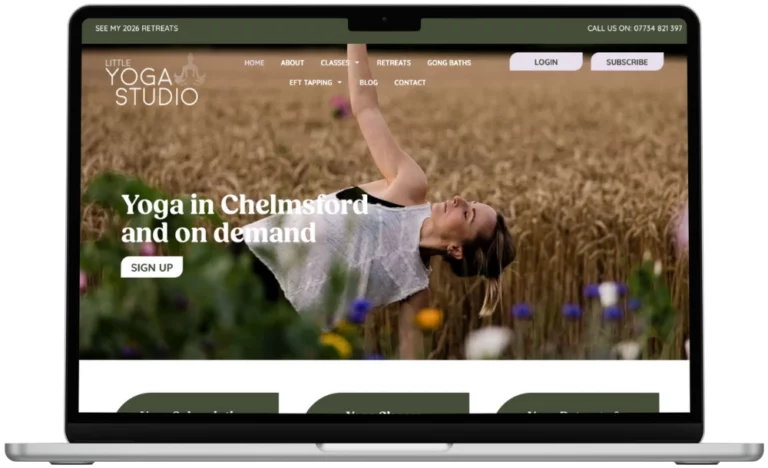 Little Yoga Studio web design